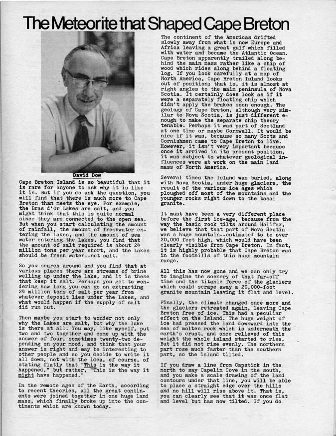 Page 17 - The Meteorite that Shaped Cape Breton