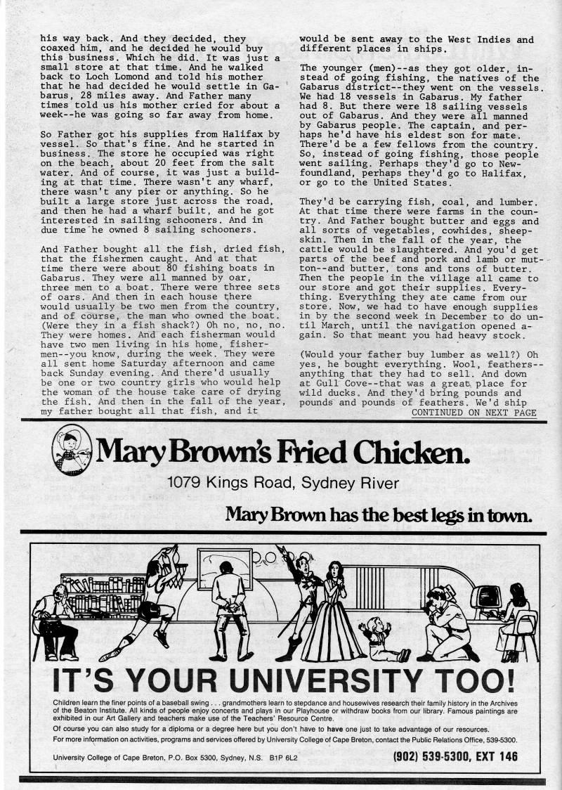 Page 2 - With Lottie Morrison from Gabarus