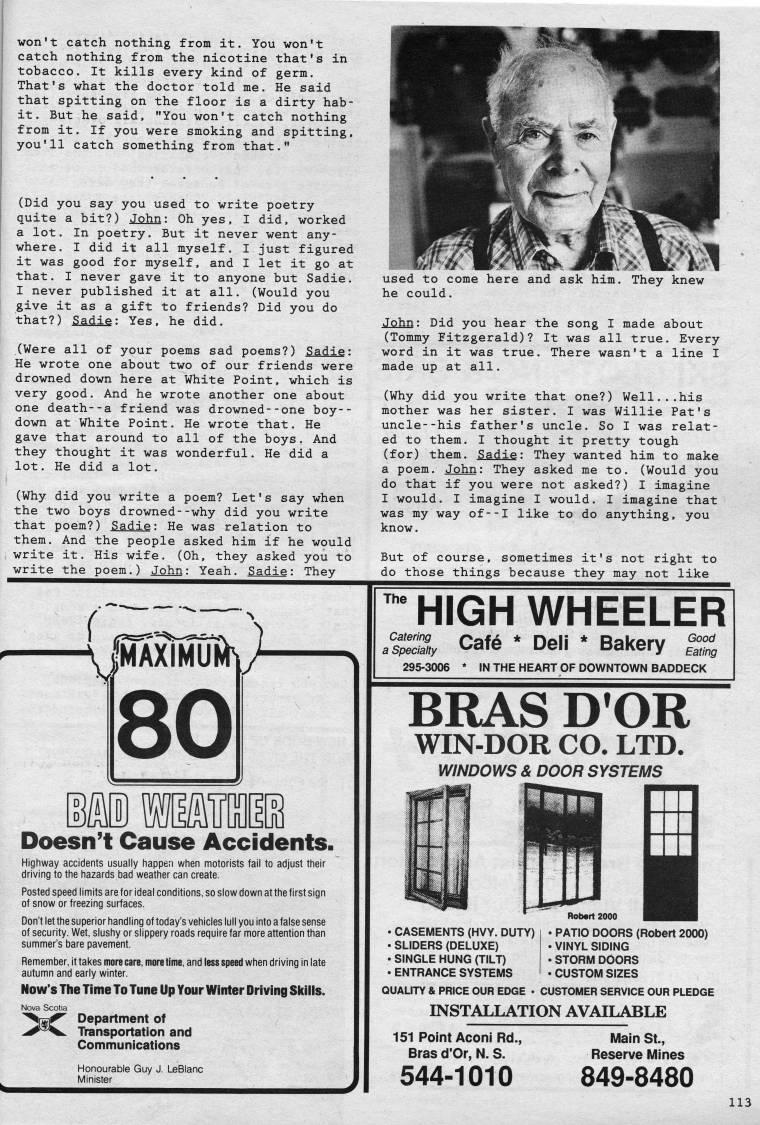 Page 113 - With John J. and Sadie Theriault