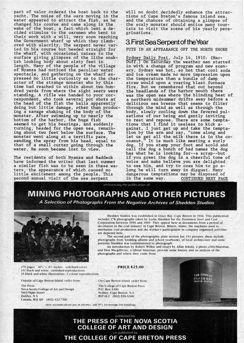 Page 29 - Local Sea Serpents: 3 Reports