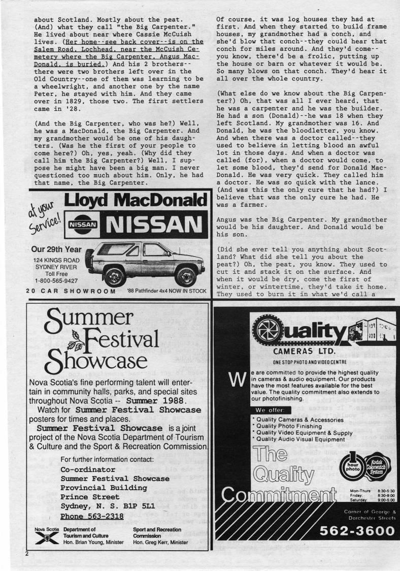 Page 2 - Johnny Allan MacDonald of Enon