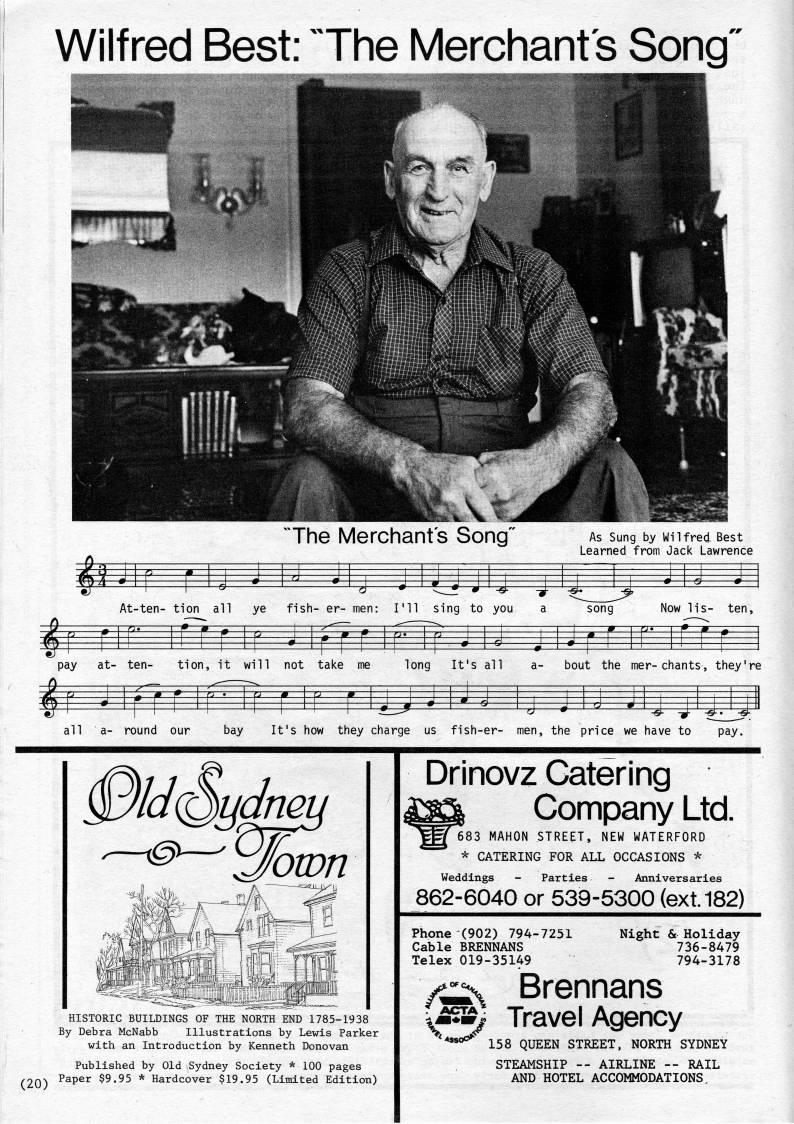 Page 20 - Wilfred Best: "The Merchant's Song"