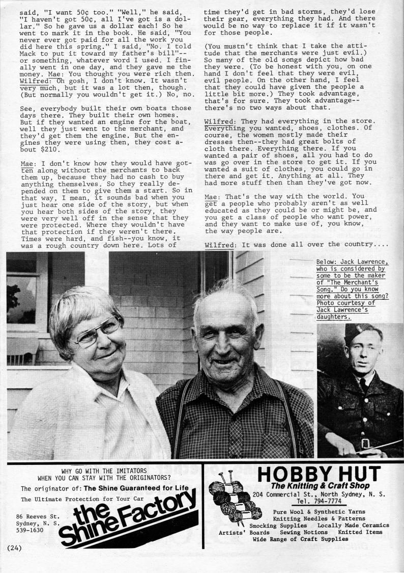 Page 24 - Wilfred Best: "The Merchant's Song"