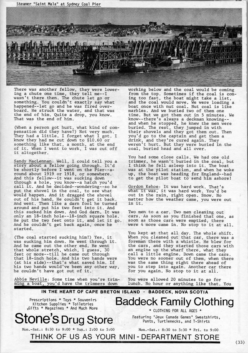 Page 33 - Working on the Sydney Coal Piers