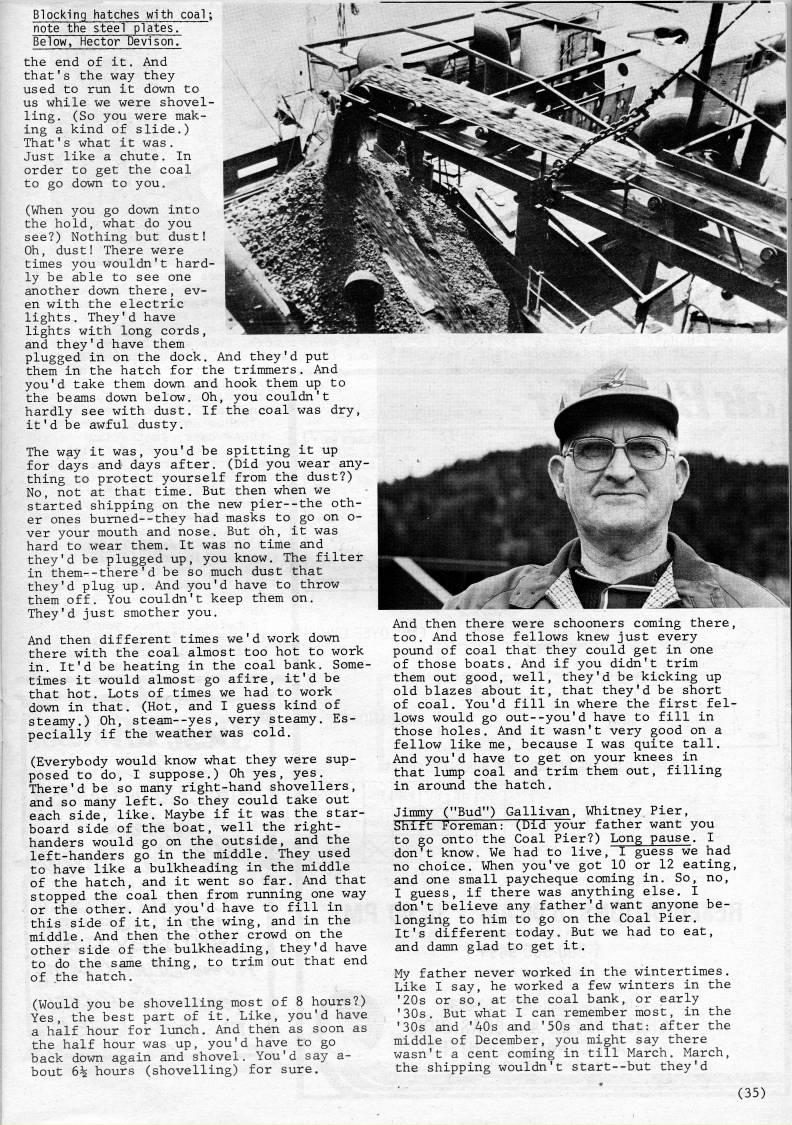 Page 35 - Working on the Sydney Coal Piers