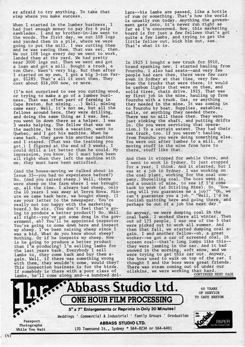 Page 4 - Dan Alex MacLeod: a Working Life