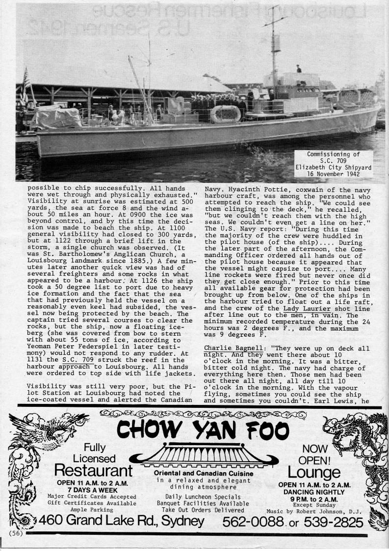 Page 55 - Louisbourg Fishermen Rescue U.S. Seamen, 1942