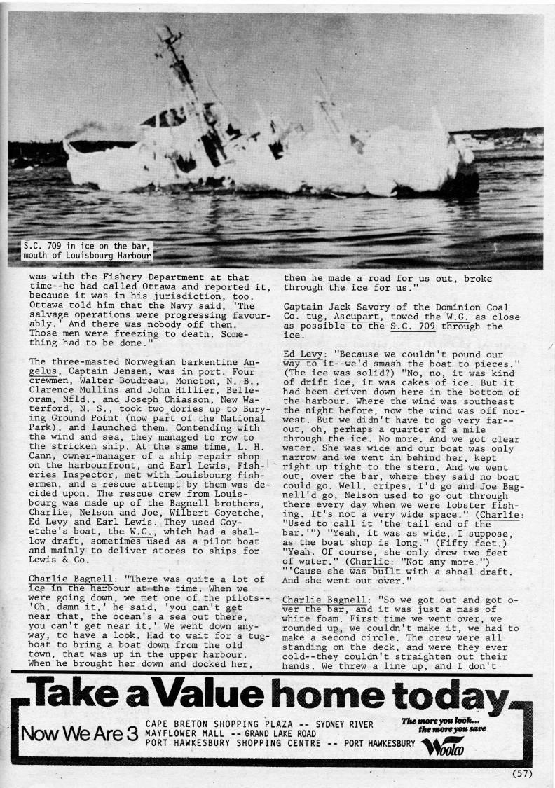 Page 56 - Louisbourg Fishermen Rescue U.S. Seamen, 1942