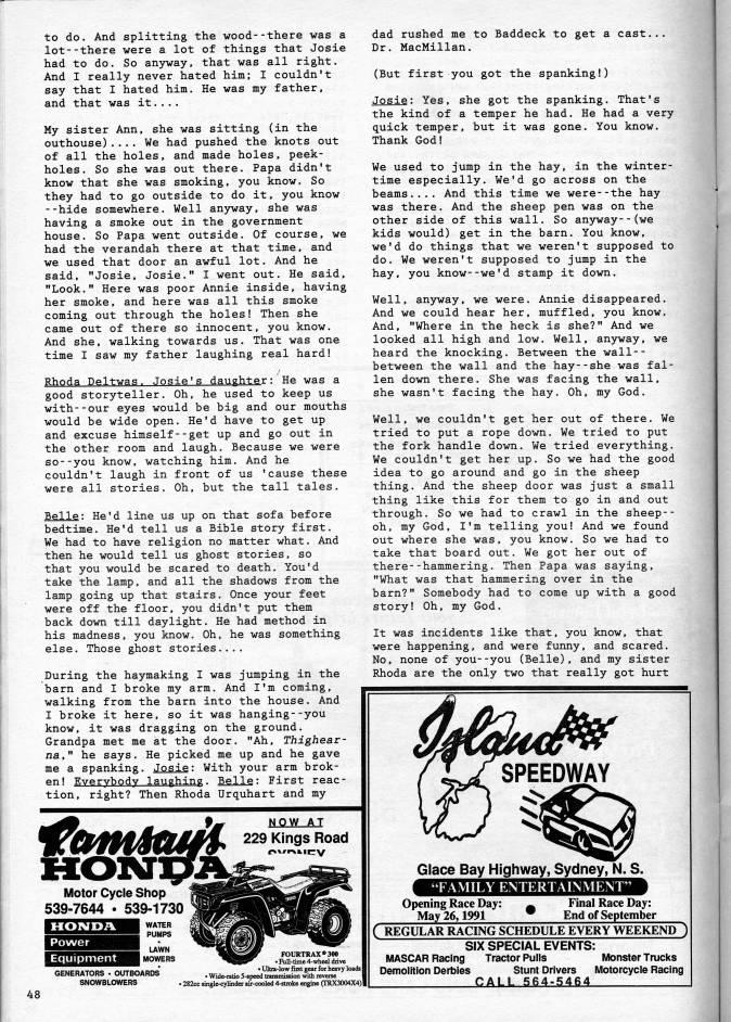 Page 48 - From Breton Cove and Boston: Conversations with Josie Matheson Bredbury Part 2