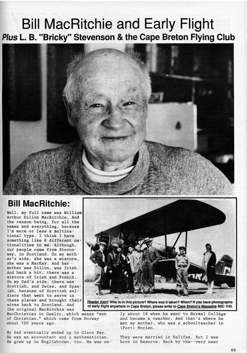 Page 69 - Bill MacRitchie and Early Flight