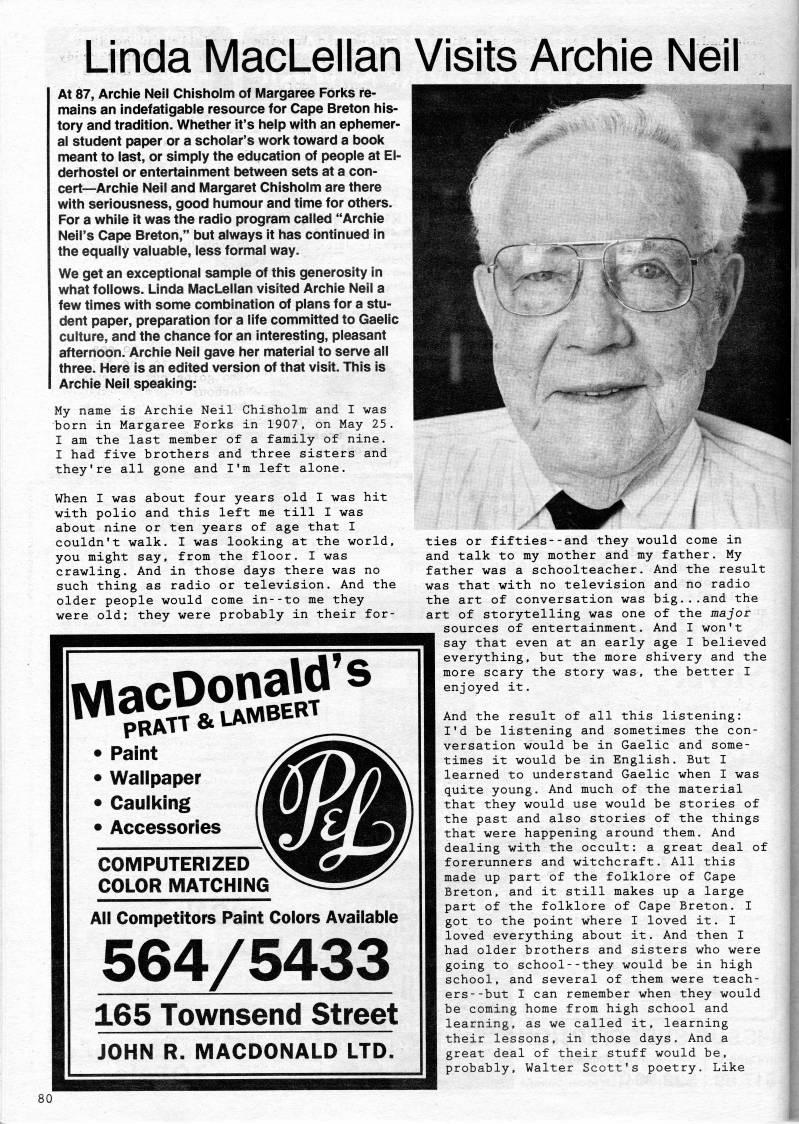 Page 80 - Linda MacLellan Visits Archie Neil