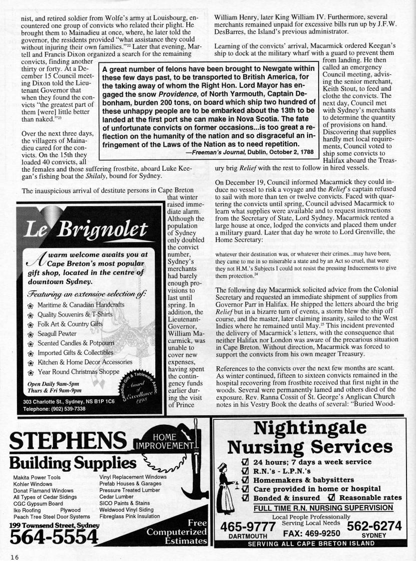 Page 16 - Irish Convicts Abandoned on Cape Breton's Shore, 1788