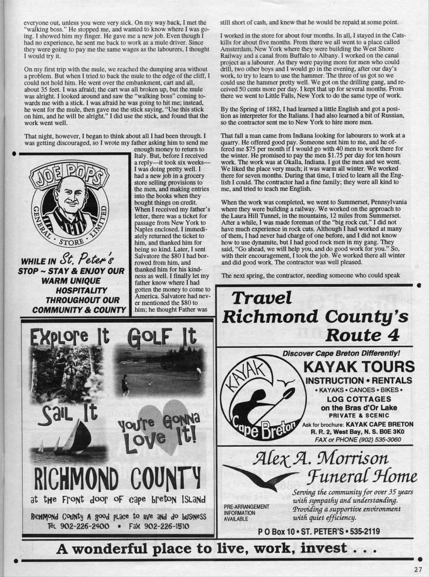 Page 27 - From Italian Lives, Cape Breton Memories: From the Memoirs of Thomas Cozzolino