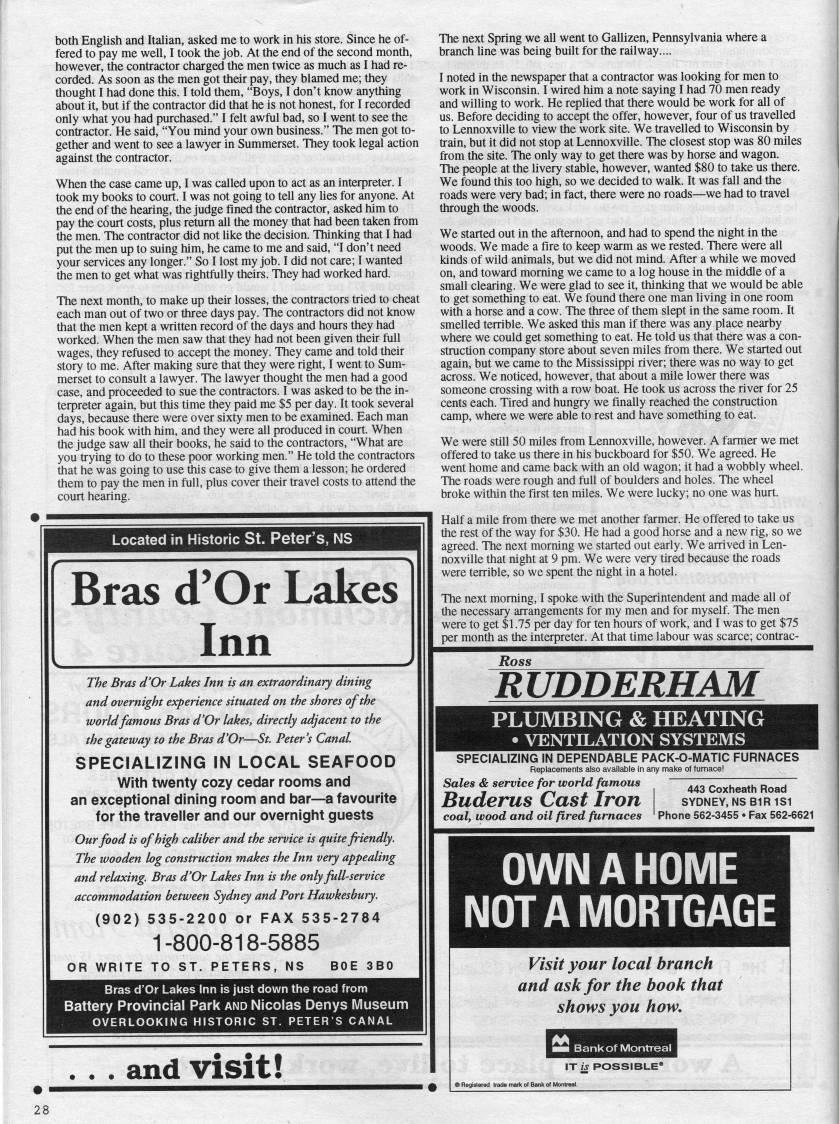Page 28 - From Italian Lives, Cape Breton Memories: From the Memoirs of Thomas Cozzolino