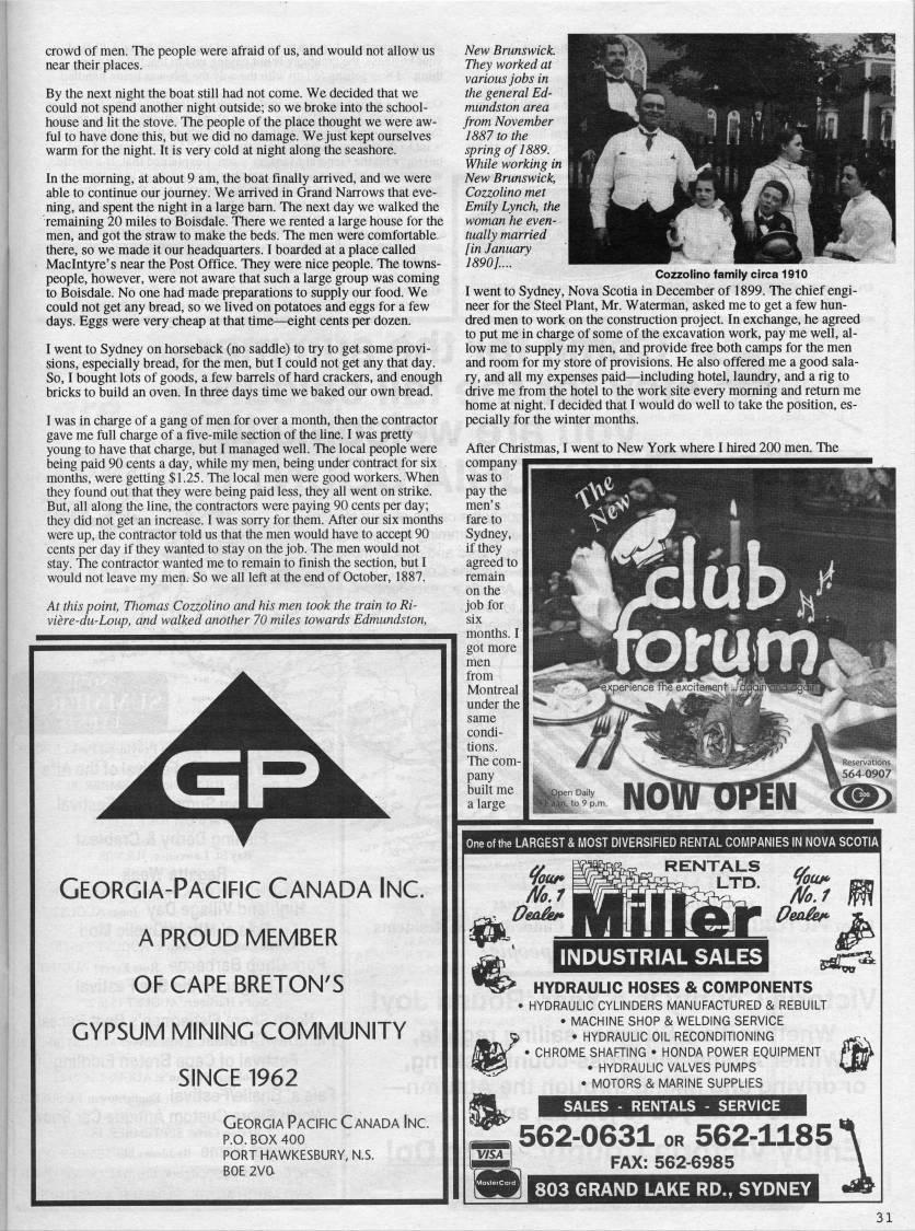 Page 31 - From Italian Lives, Cape Breton Memories: From the Memoirs of Thomas Cozzolino