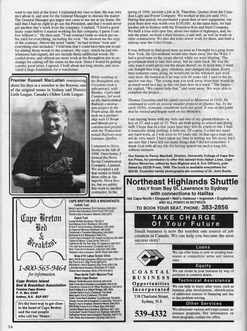 Page 34 - From Italian Lives, Cape Breton Memories: From the Memoirs of Thomas Cozzolino