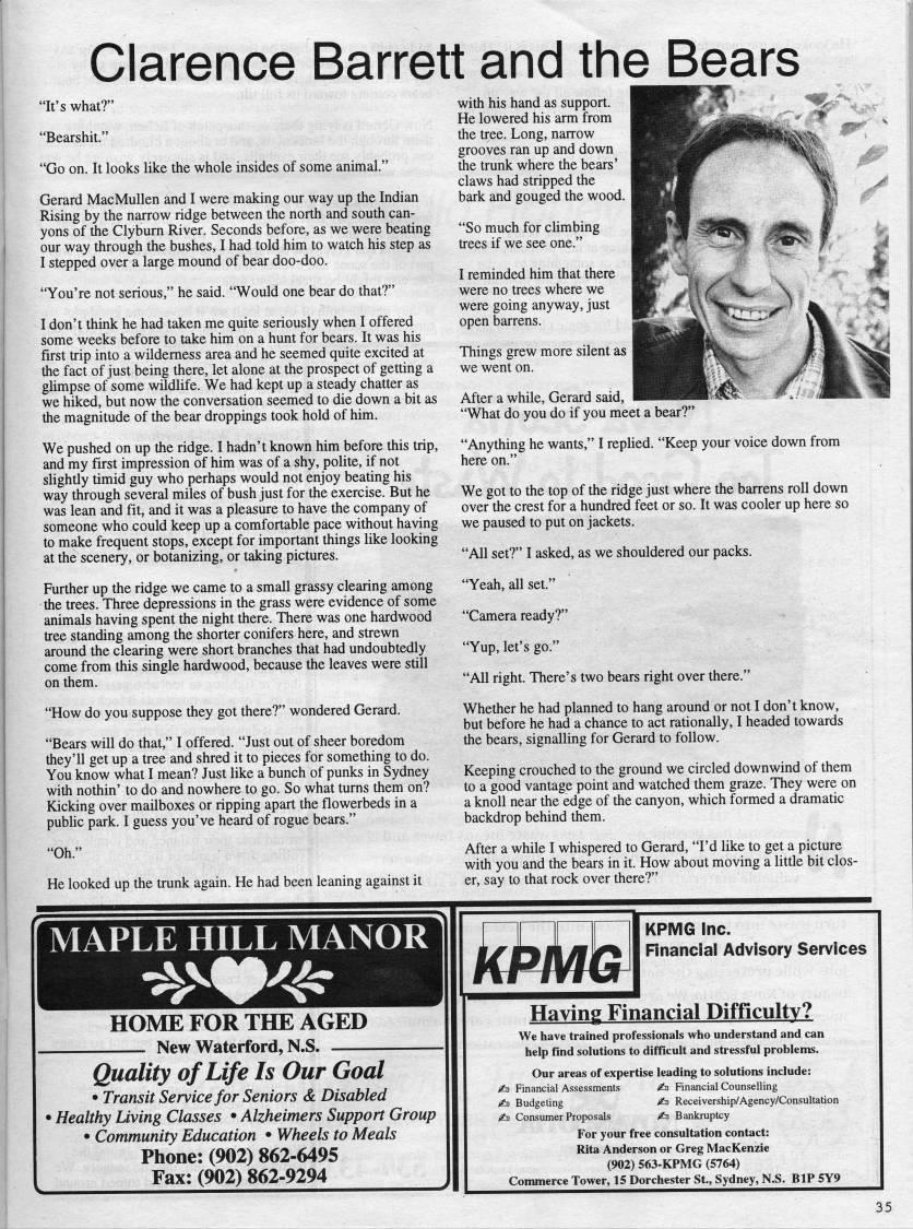 Page 35 - Clarence Barrett and the Bears