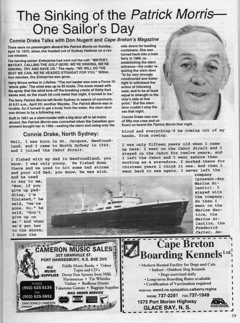 Page 39 - The Sinking of the Patrick Morris - One Sailor's Day