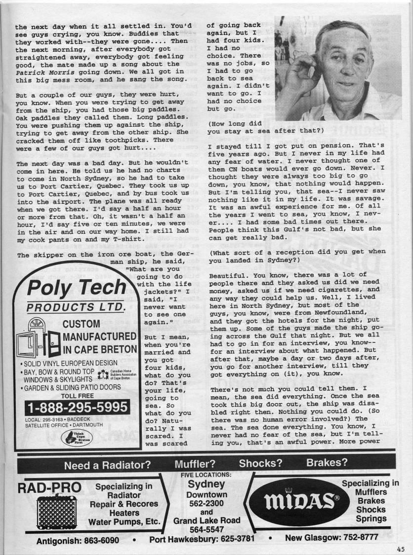 Page 45 - The Sinking of the Patrick Morris - One Sailor's Day
