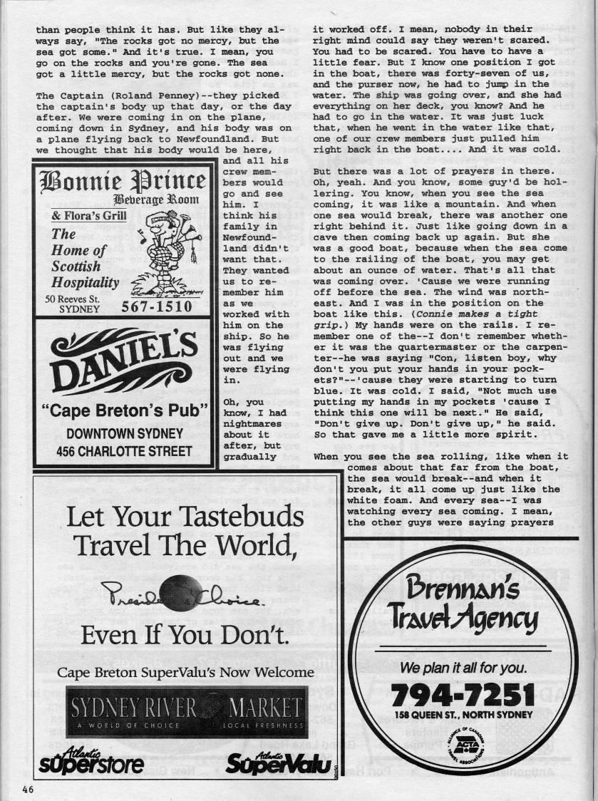 Page 46 - The Sinking of the Patrick Morris - One Sailor's Day