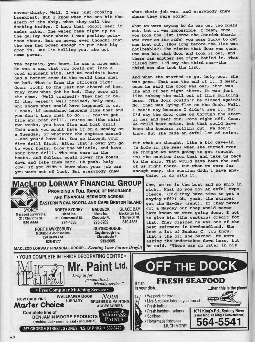 Page 48 - The Sinking of the Patrick Morris - One Sailor's Day