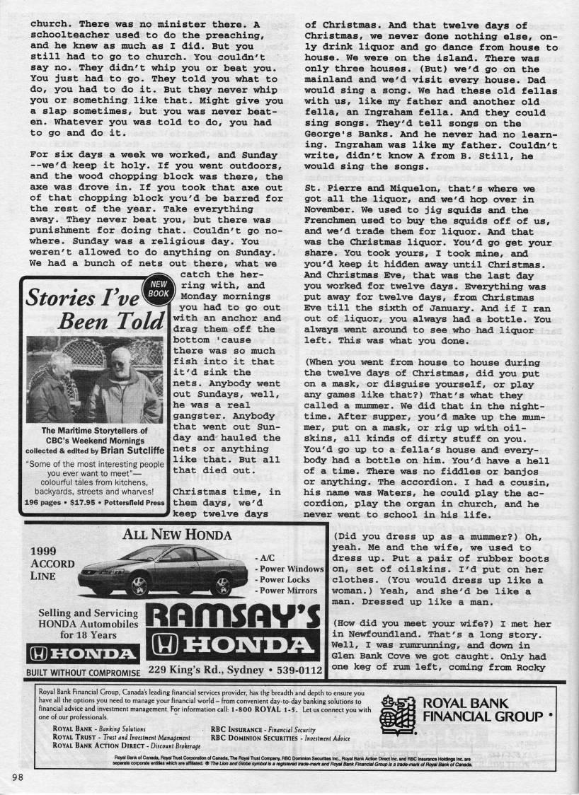 Page 98 - With George Prosser of Whitney Pier