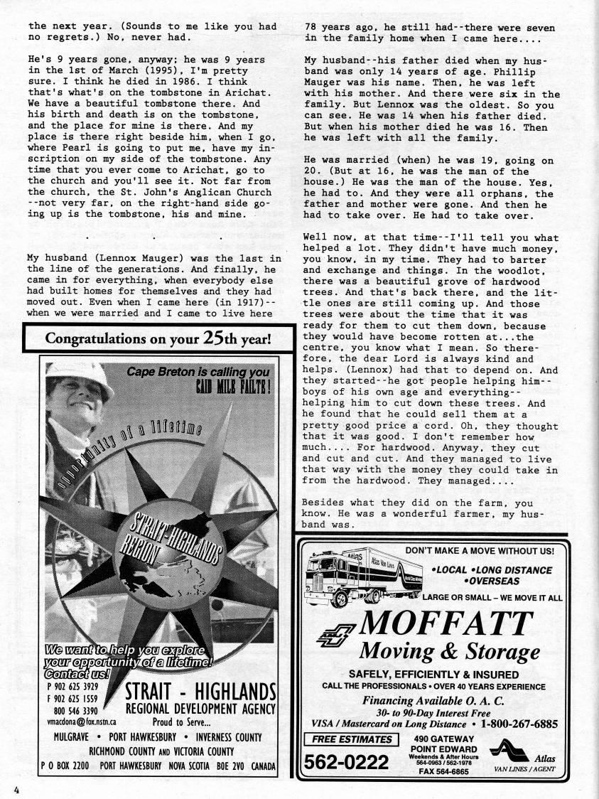 Page 4 - With Ida Mauger of Cap La Ronde