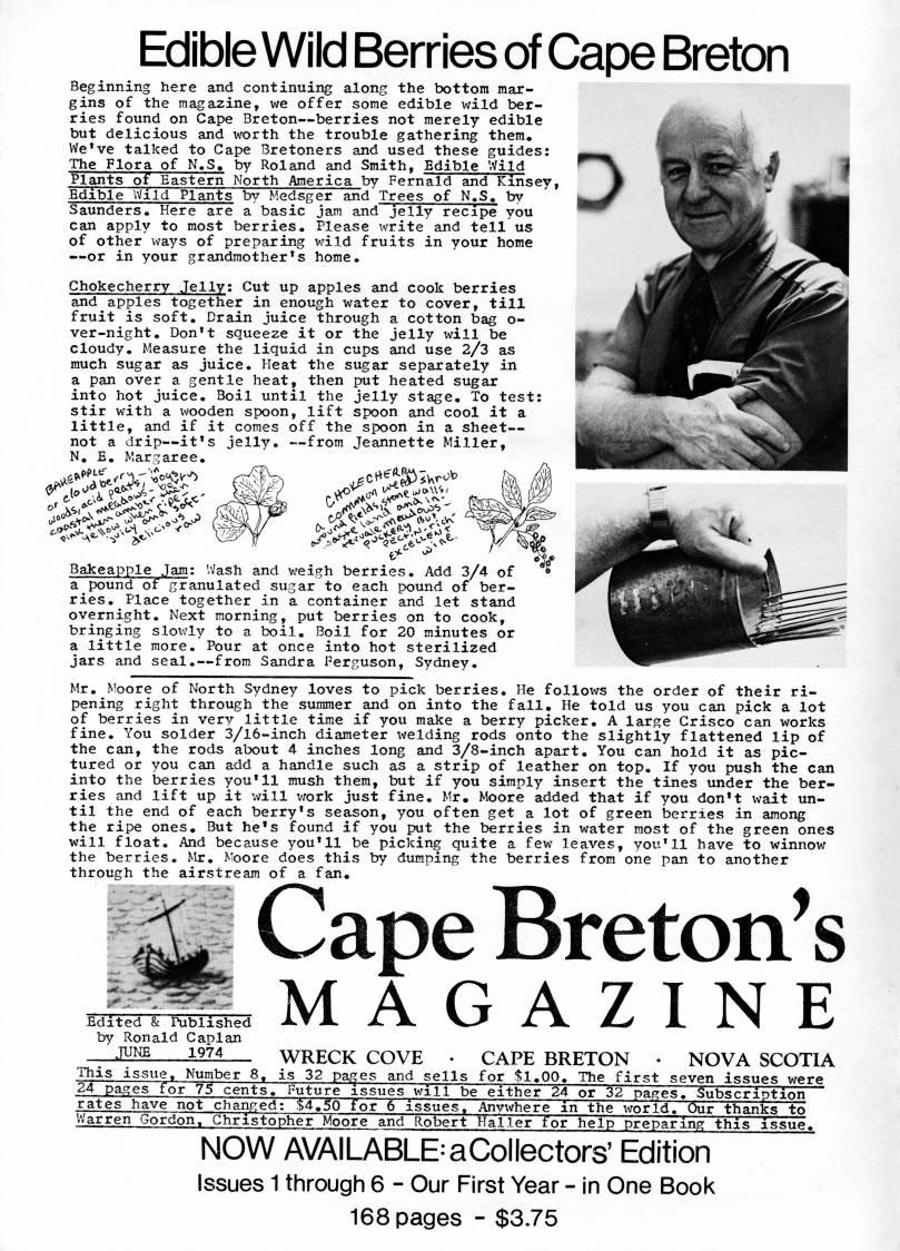 Inside Front Cover - Edible Wild Berries of Cape Breton