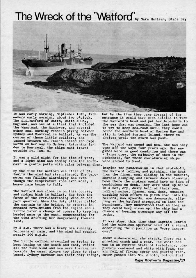 Page 13 - The Wreck of the "Watford"