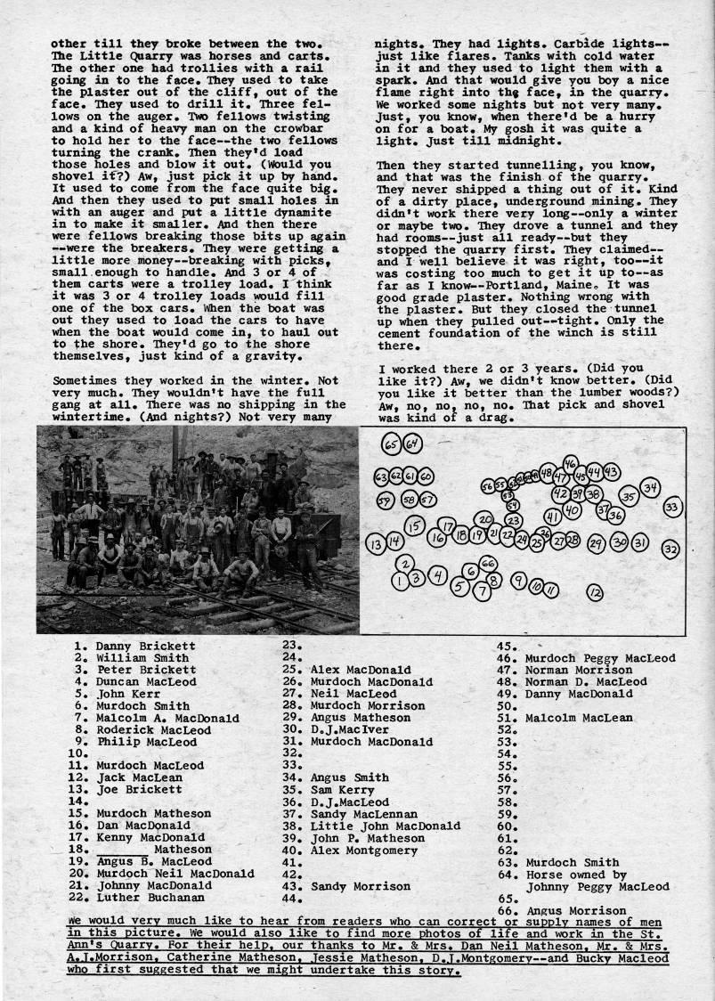 Page 6 - The Plaster Quarry at St. Ann's